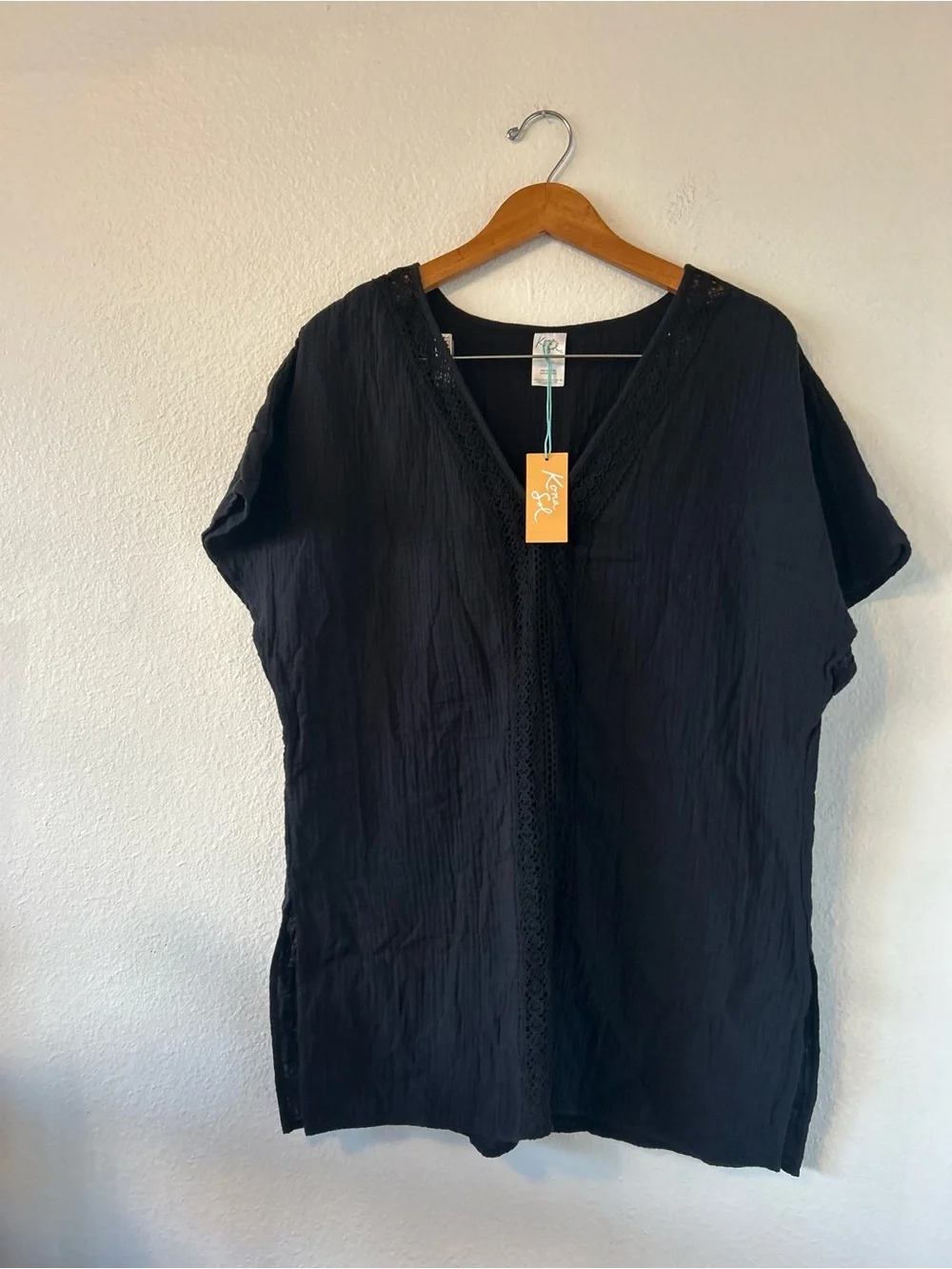 Kona Sol Women’s Black CoverUp Size S